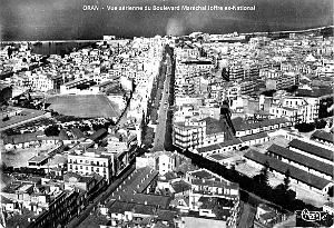 Oran - BOULEVARD MARECHAL Joffre ex-National vue aerienne